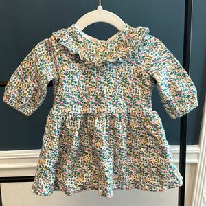 Petit Bateau Fruit with Leaves Print Dress